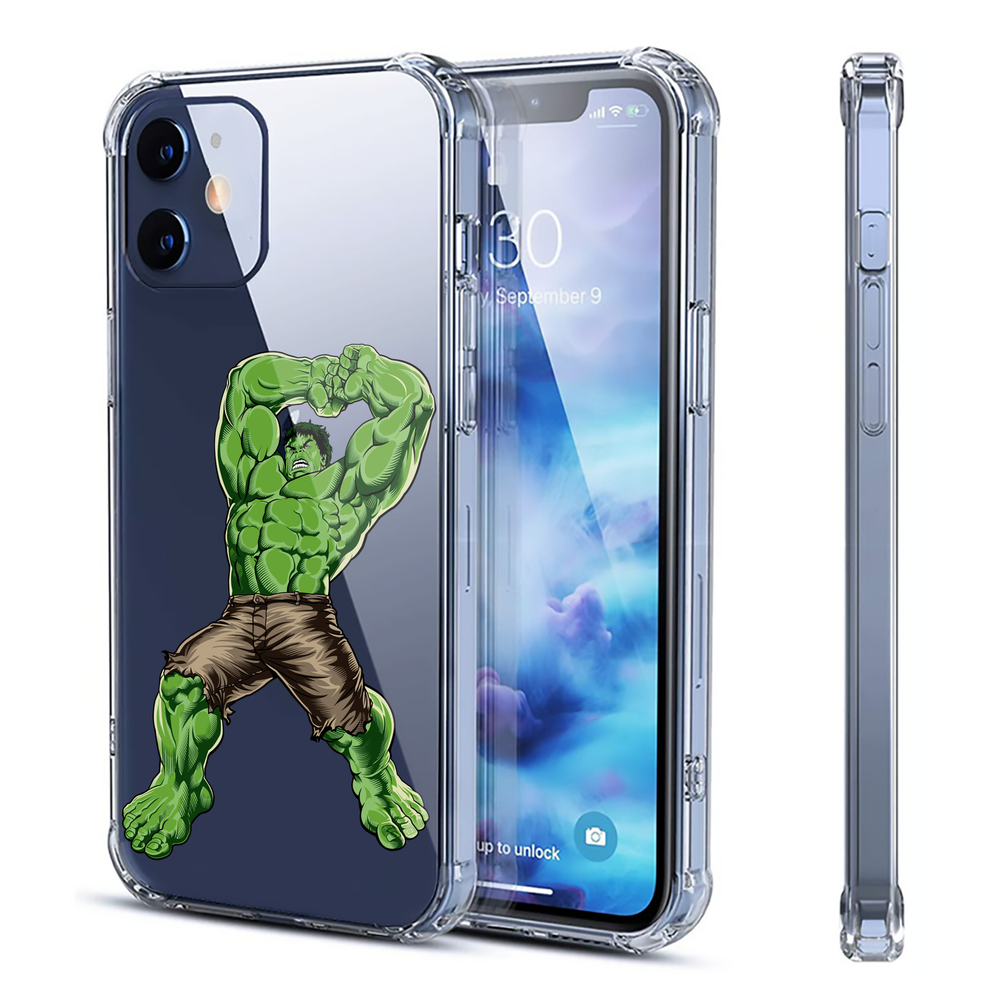 （画像用） アベンジャーズ The Avengers 【iPhone 12シリーズ対応】透明スマホケース（クリアソフトケース）